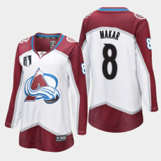 Colorado Avalanche Cale Makar #8 White 2022 Stanley Cup Final Away Jersey Women