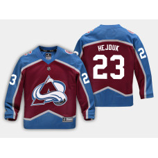 Youth Colorado Avalanche Milan Hejduk #23 Replica Player Home Maroon Retirement Jersey